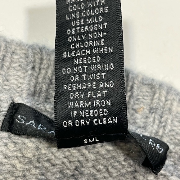 Sarah Spencer Lambswool Cashmere Blend Bell Sleeve Cardigan Large - Picture 12 of 12